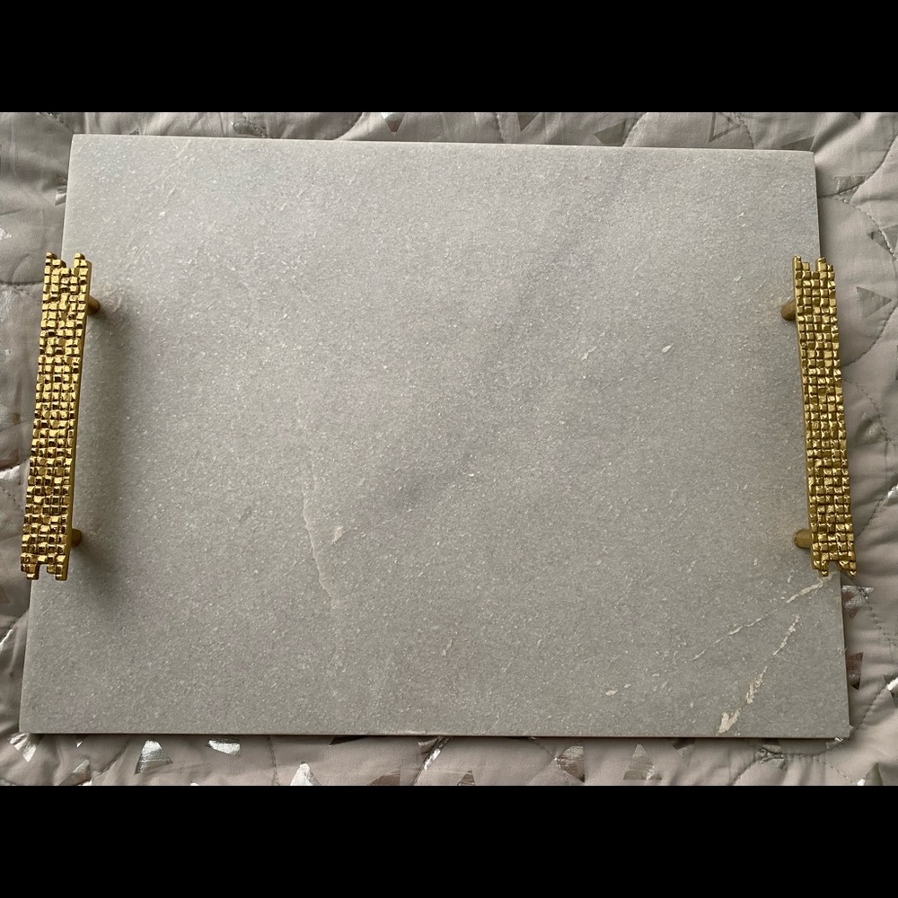 White/Grey Marble Tray